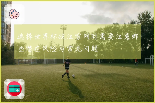 选择世界杯投注官网时需要注意哪些潜在风险与常见问题